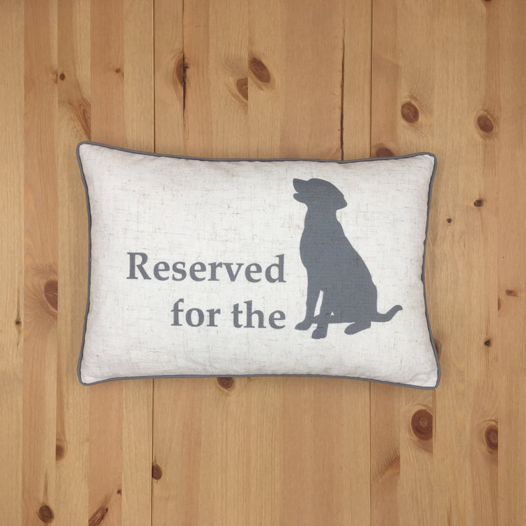 Winston Porter Trisler Reserved for the Dog Pillow & Reviews Wayfair